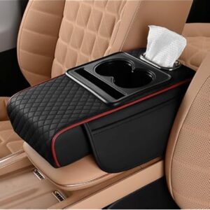 High quality universal car seat gap filler cushion organizer with cup holder and tissue box