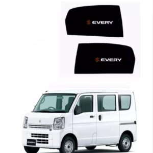 Suzuki Every premium custom fit side window sunshades with printed Every logo branding
