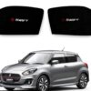 Suzuki Swift new model custom fit window sunshades with printed Suzuki logo