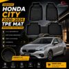 Honda City 2020-2025 TPE Floor Mats custom fit waterproof all weather car mats in Pakistan